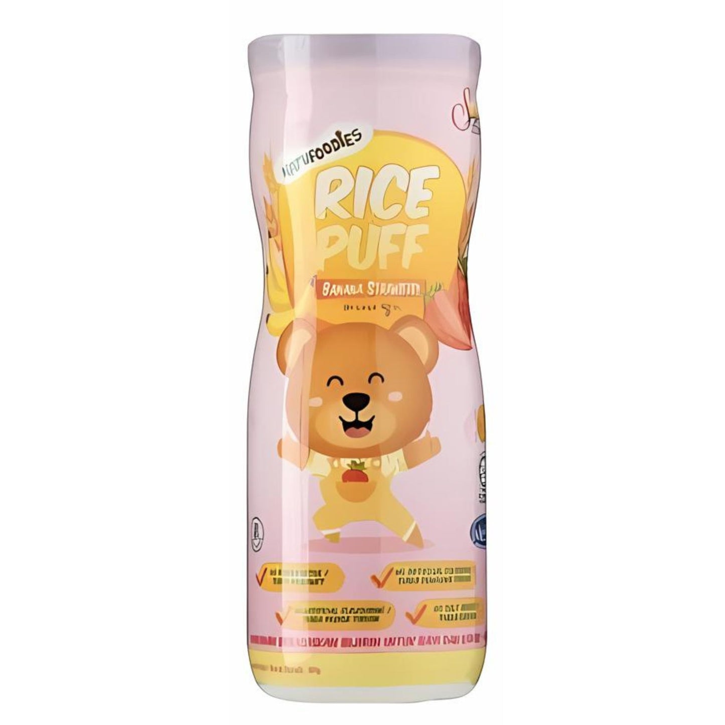 Natufoodies Organic Rice Puff Snack for Baby Toddler 8 Months Up