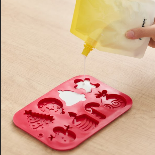 Flower Monaco DIY Glue Painting-Christmas Themed