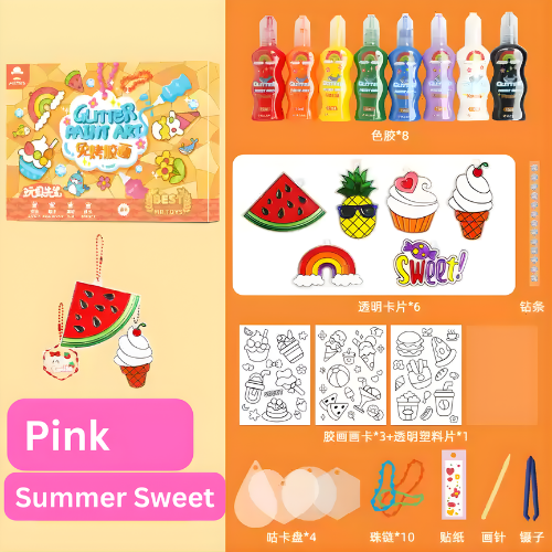 Mr. Toys Glitter Paint Set | High-Shine Sparkling Art Medium for Crafts and Decorations