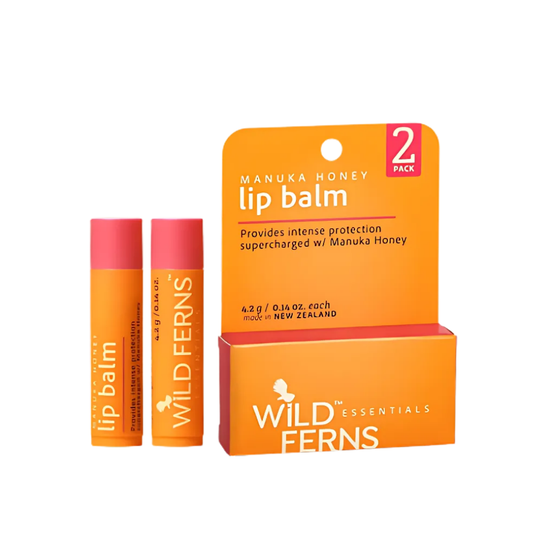 Wild Ferns Essentials Manuka Honey Lip Balm (Set Of 2)