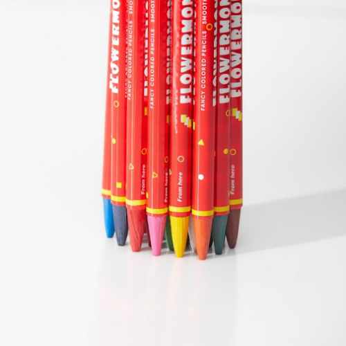 Flower Monaco Fancy Colored Pencils | 24 colors
