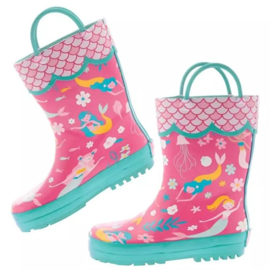 Stephen Joseph Rain Boots Mermaid