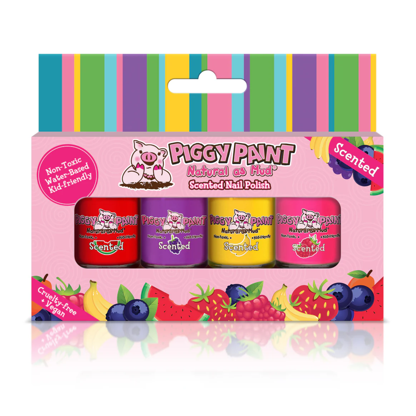 Piggy Paint 4-Polish Box Set |  Scented Silly Unicorns