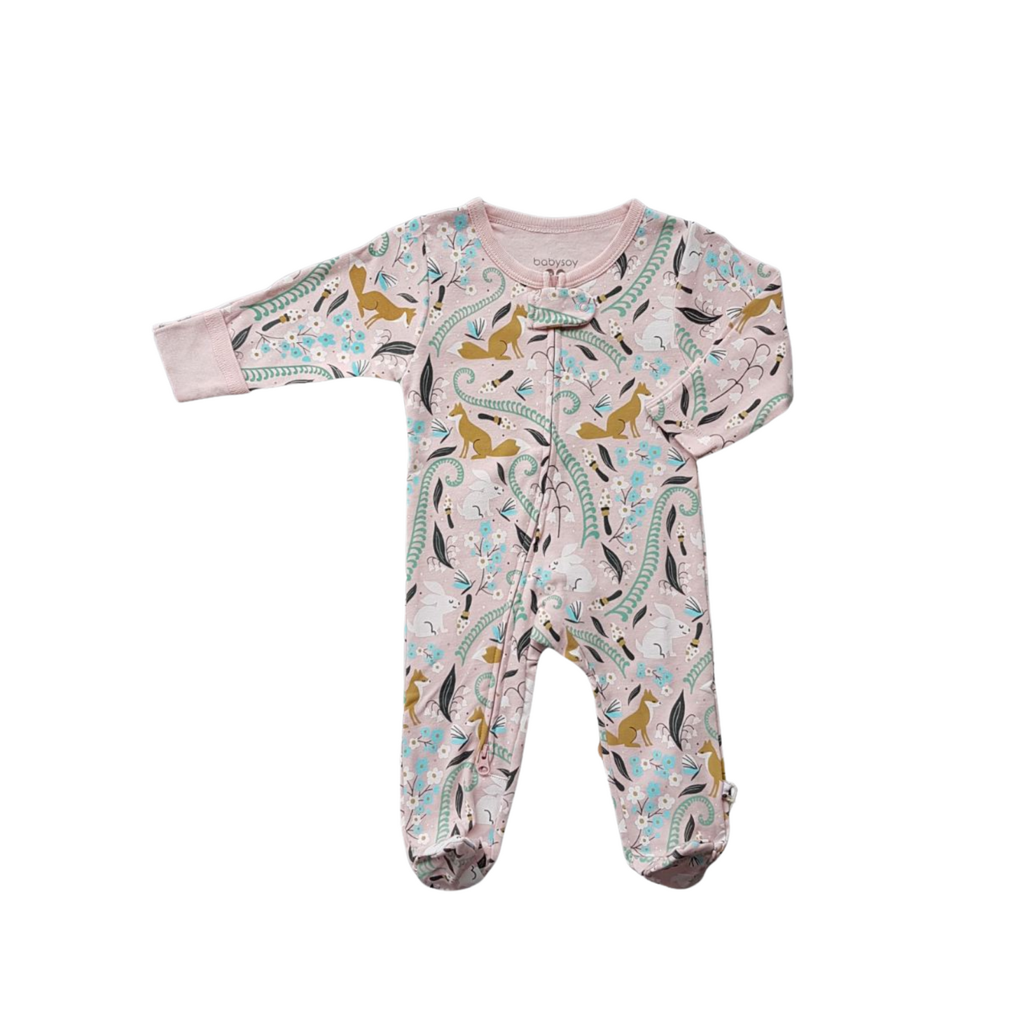 Babysoy Zipper Footie