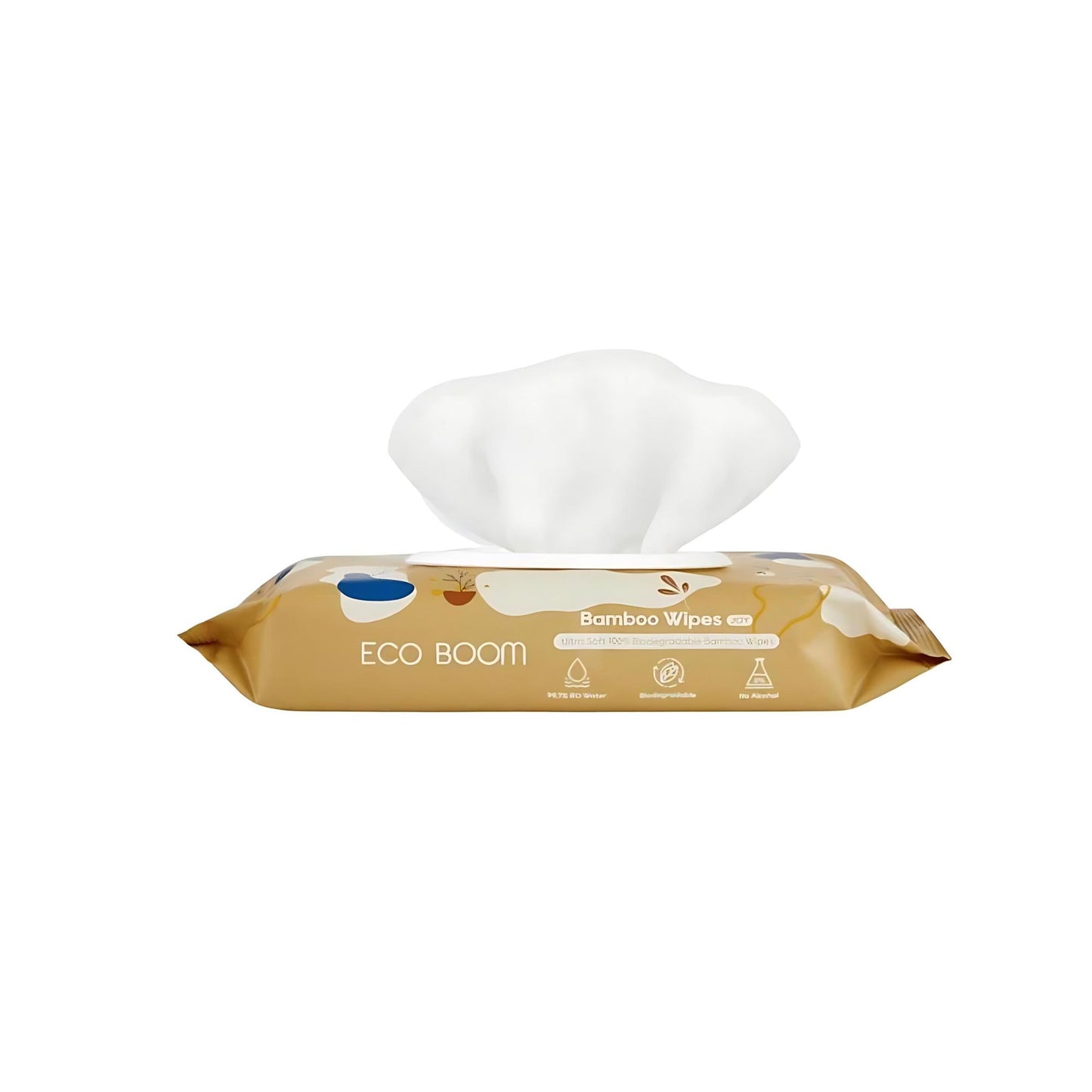 Eco Boom 100% Biodegradable Bamboo Wipes