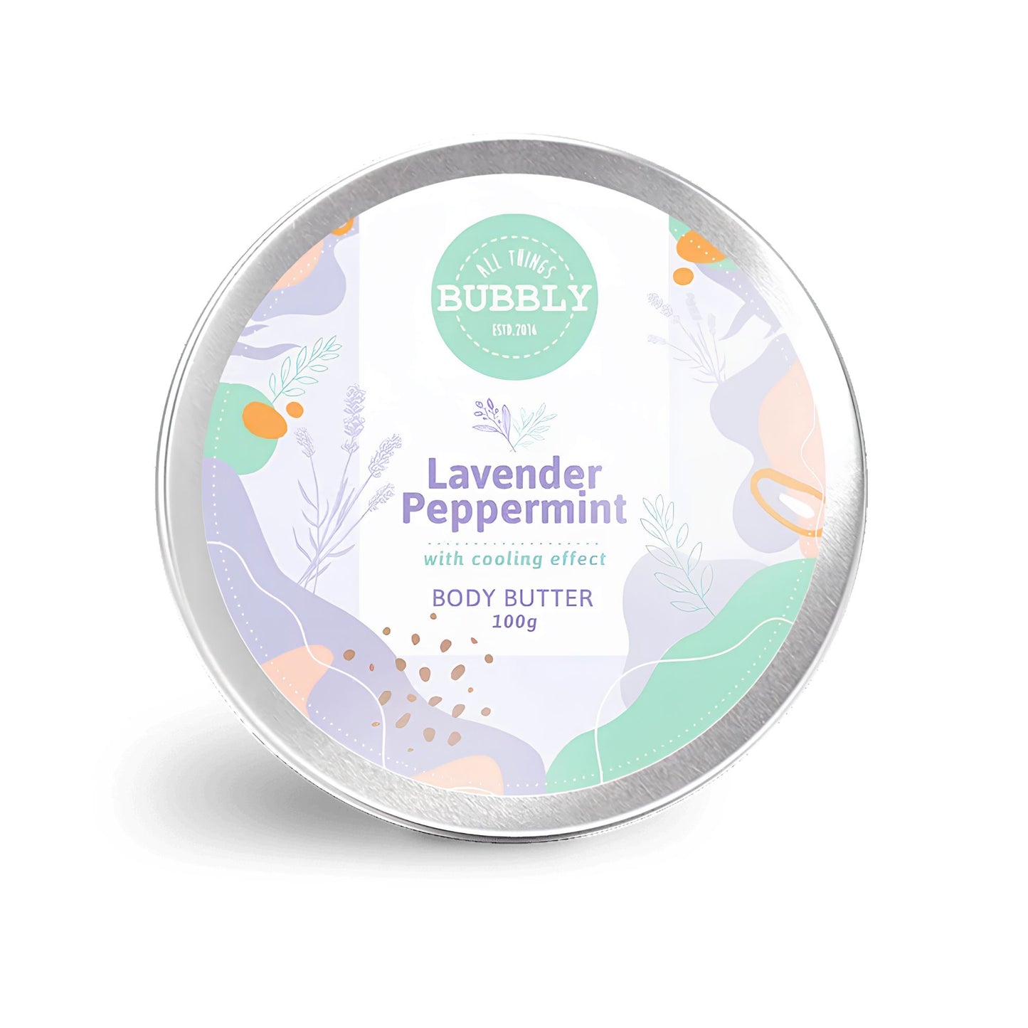 All Things Bubbly Lavender Peppermint Body Butter 100g | Cooling Effect