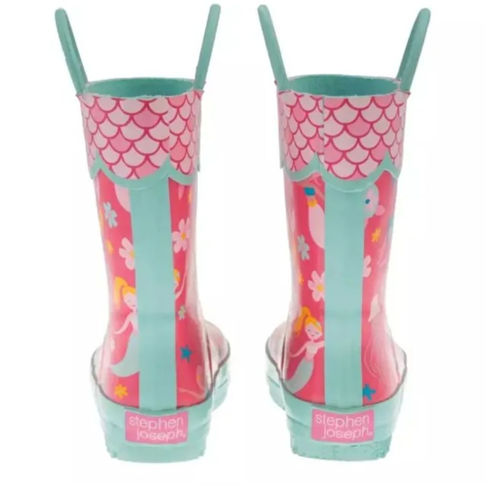 Stephen Joseph Rain Boots Mermaid