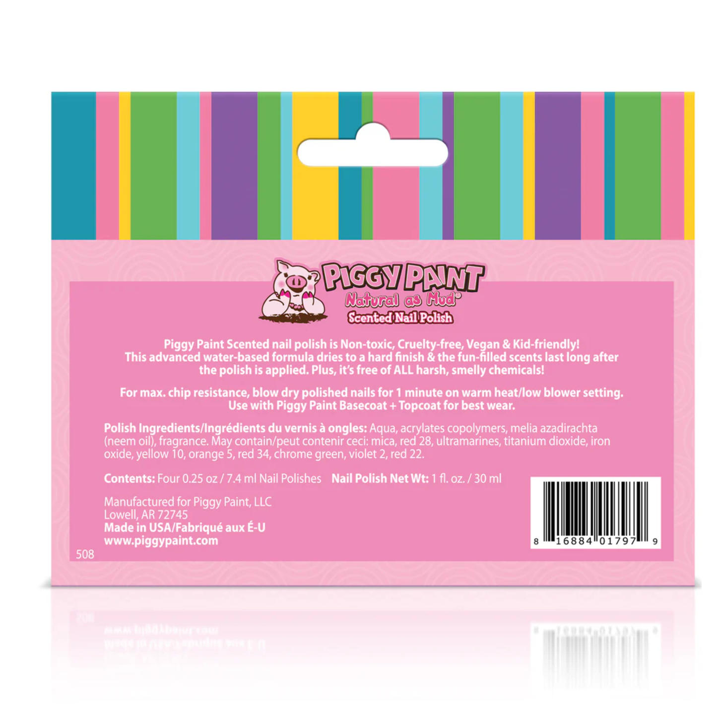Piggy Paint 4-Polish Box Set |  Scented Silly Unicorns