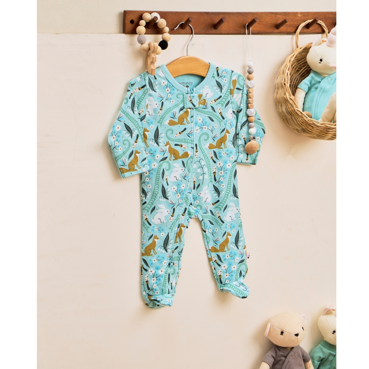 Babysoy Zipper Footie