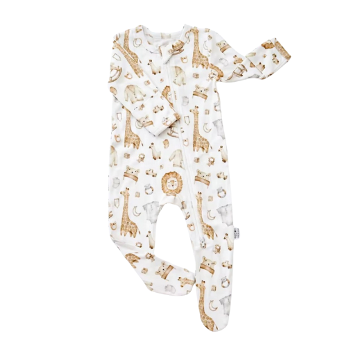 Snooze Avenue Footed Baby Rompers in Bamboo Fabric