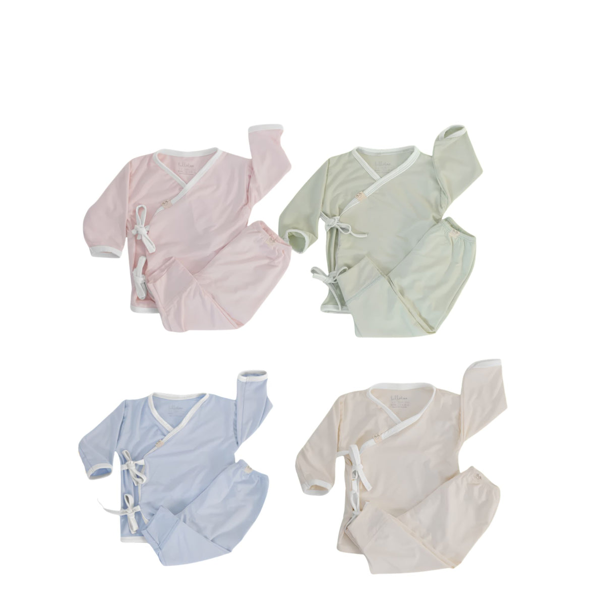 Lullaboo Bamboo Pajama Set for Babies 0-6 Months