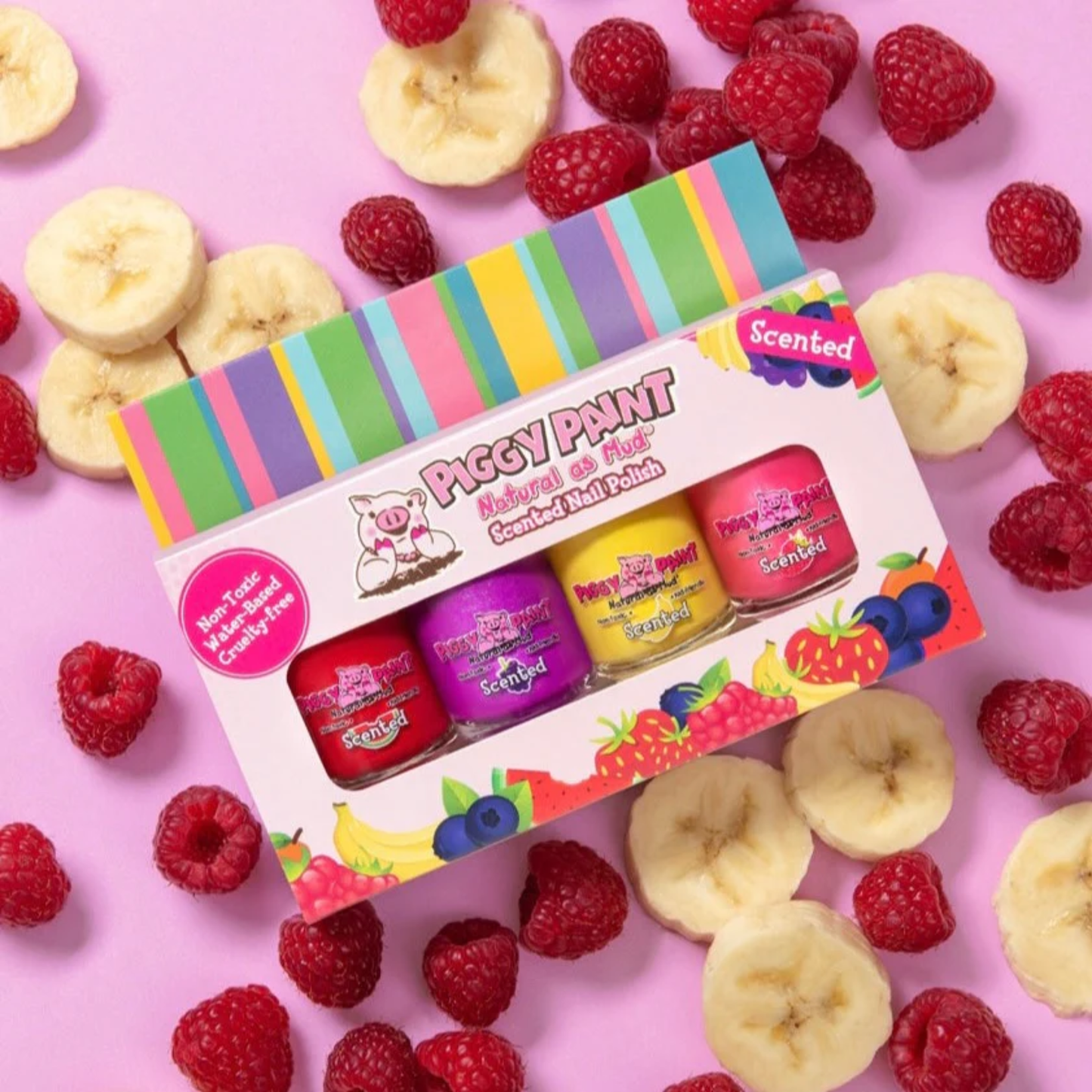 Piggy Paint 4-Polish Box Set |  Scented Silly Unicorns
