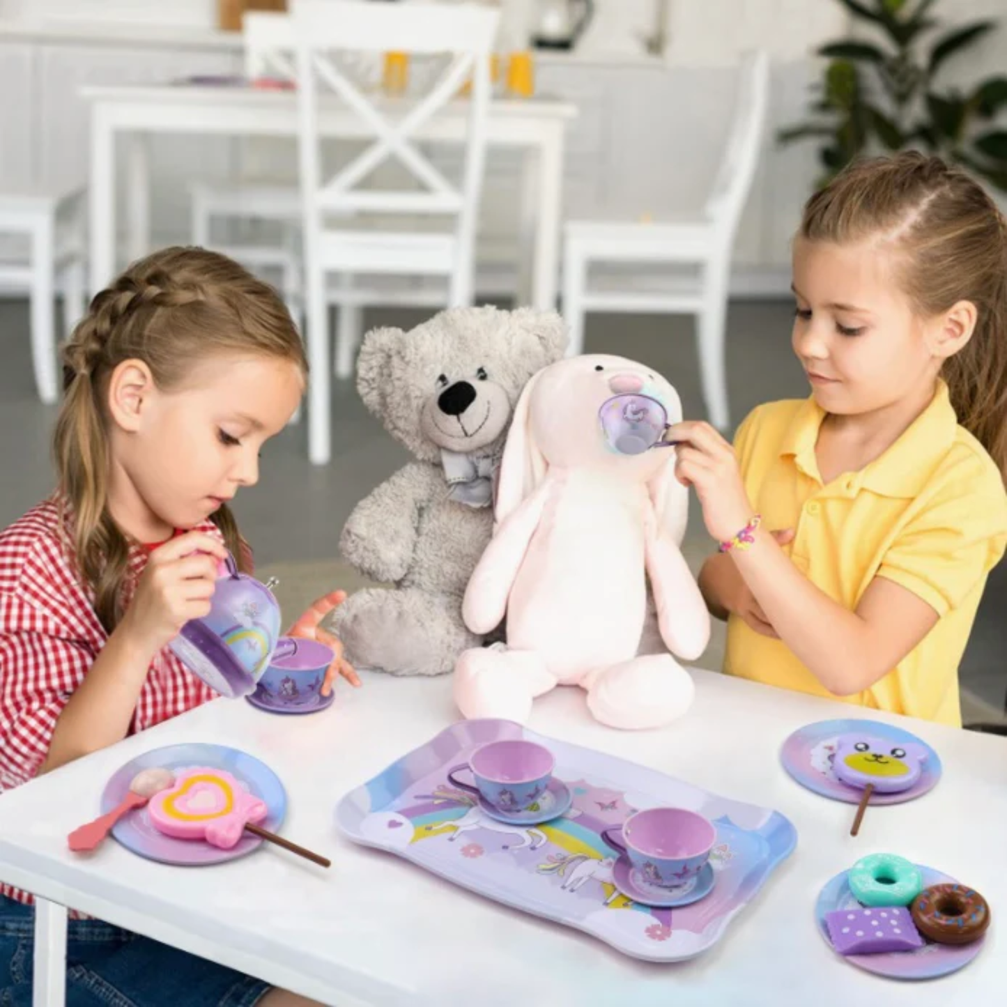 Little Fat Hugs Unicorn Tin Tea Set