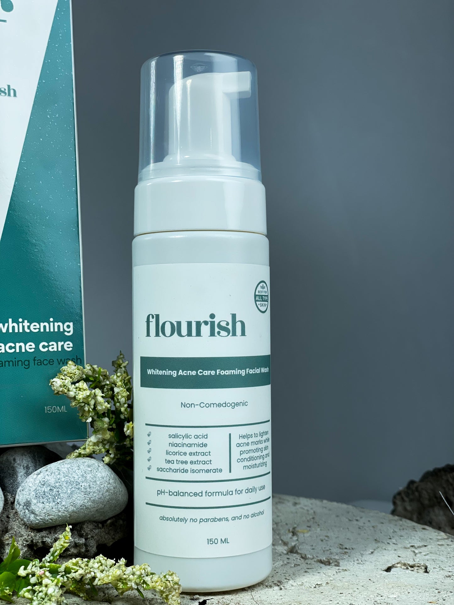 Flourish Whitening Acne Care Foaming Facial Wash 150ML