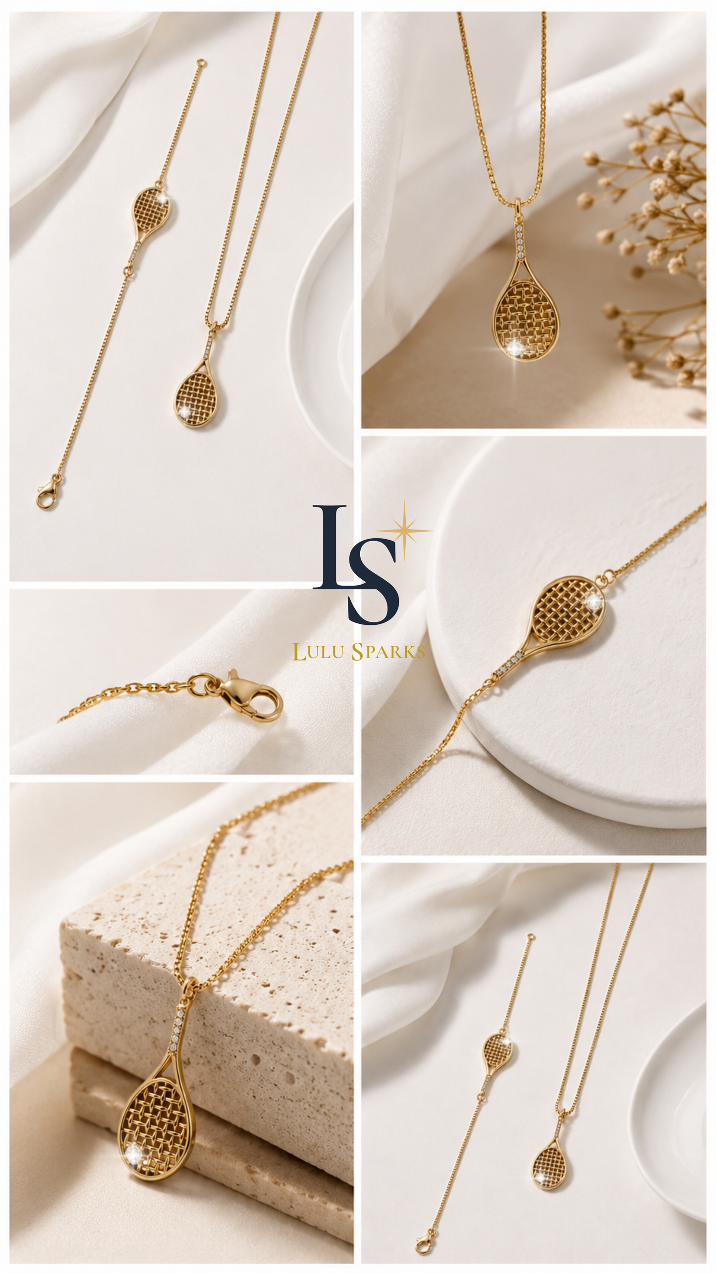 TENNIS BRACELET | Lulu Sparks Sport Demi-Fine Jewelry 18K PVD Gold Hypoallergenic Water/Sweat/Tarnish Resistant