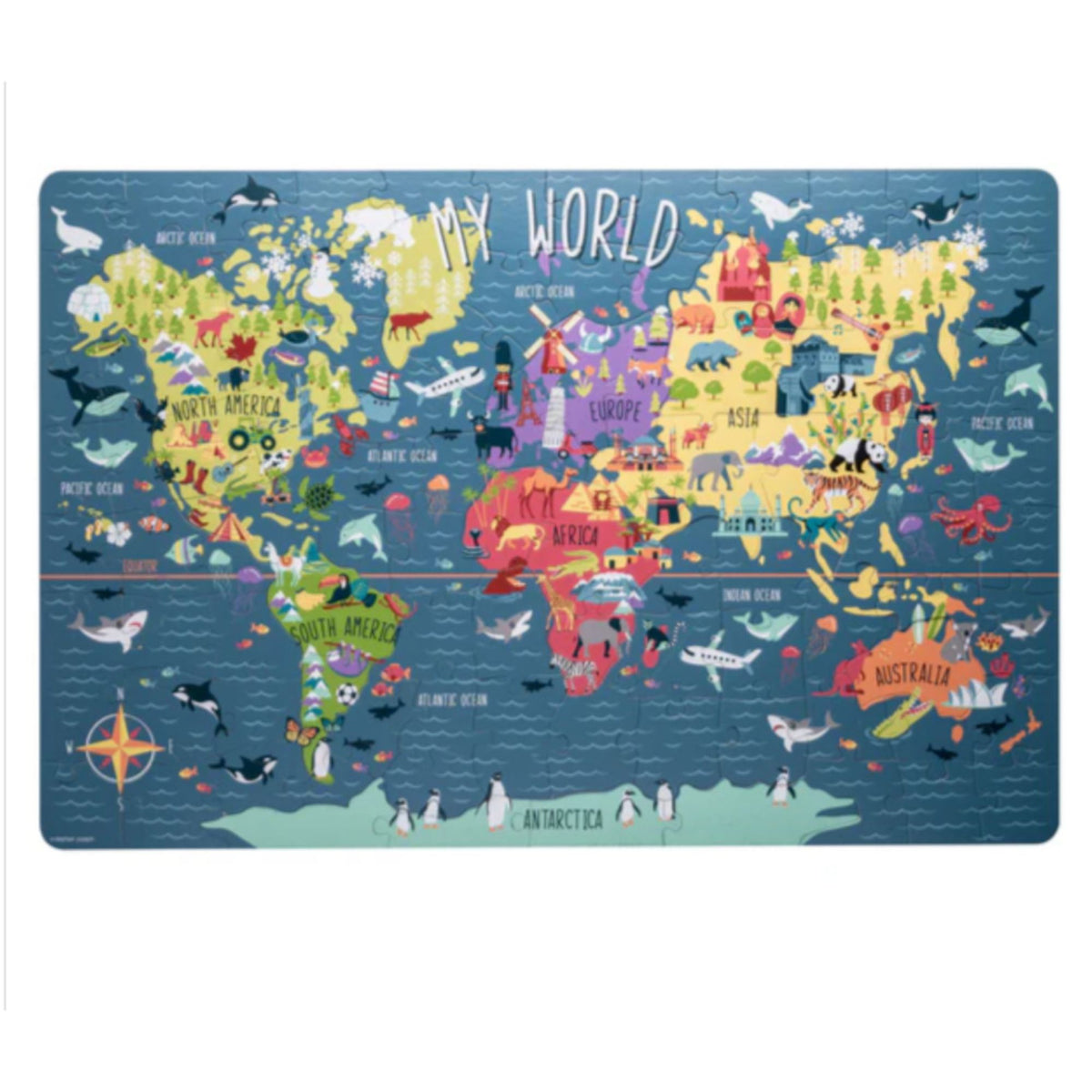 Stephen Joseph Floor Puzzle | Educational Puzzle for Kids, Toddlers & Children | Learning Toy