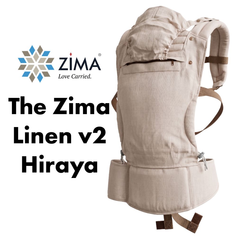 Zima Linen HIRAYA V2 Ergonomic Baby Carrier Suitable for Newborns - Toddlers (up to 20kg)
